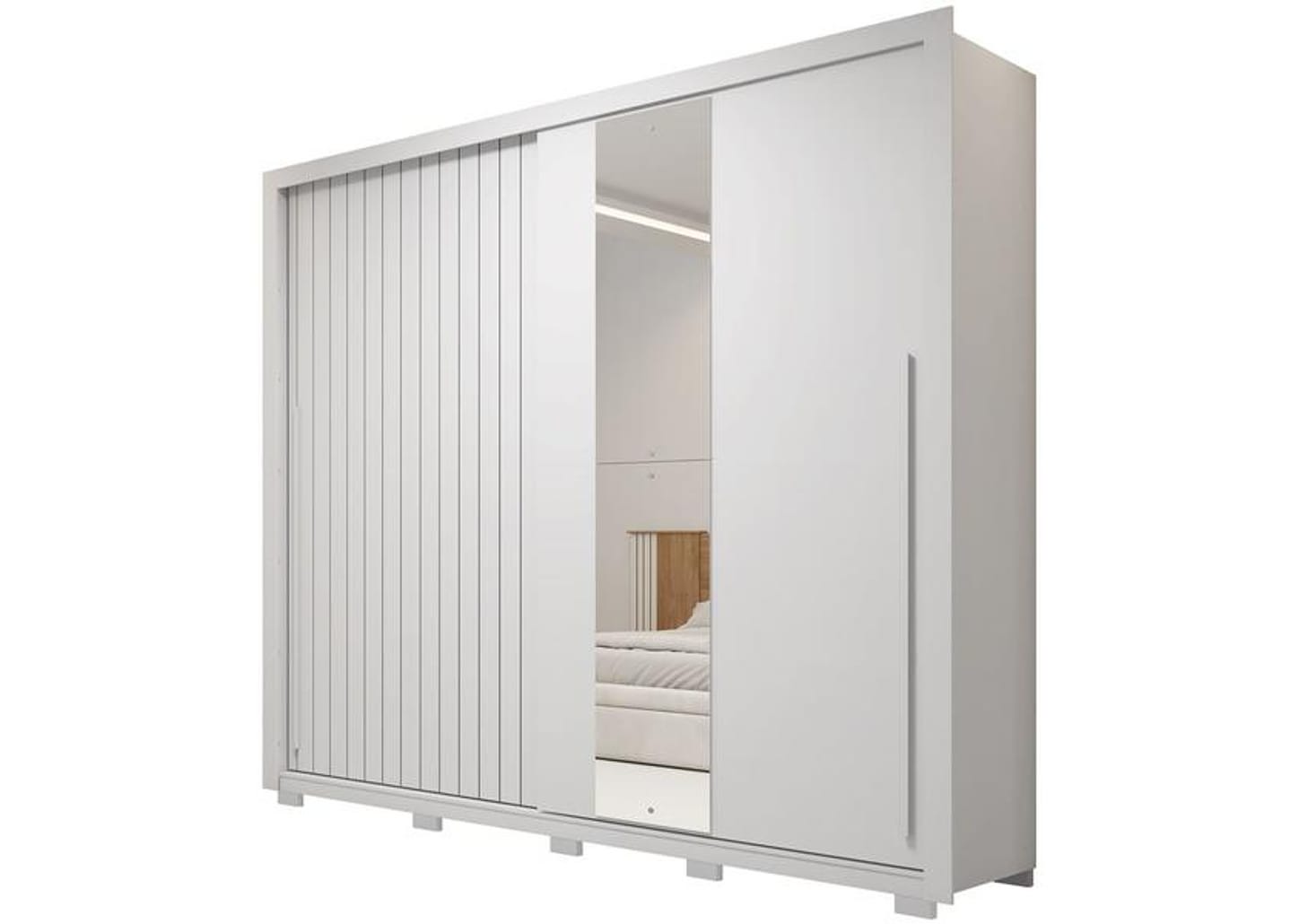 Guarda-roupa Casal 4 Gavetas 2 Portas Caemmun Romanus