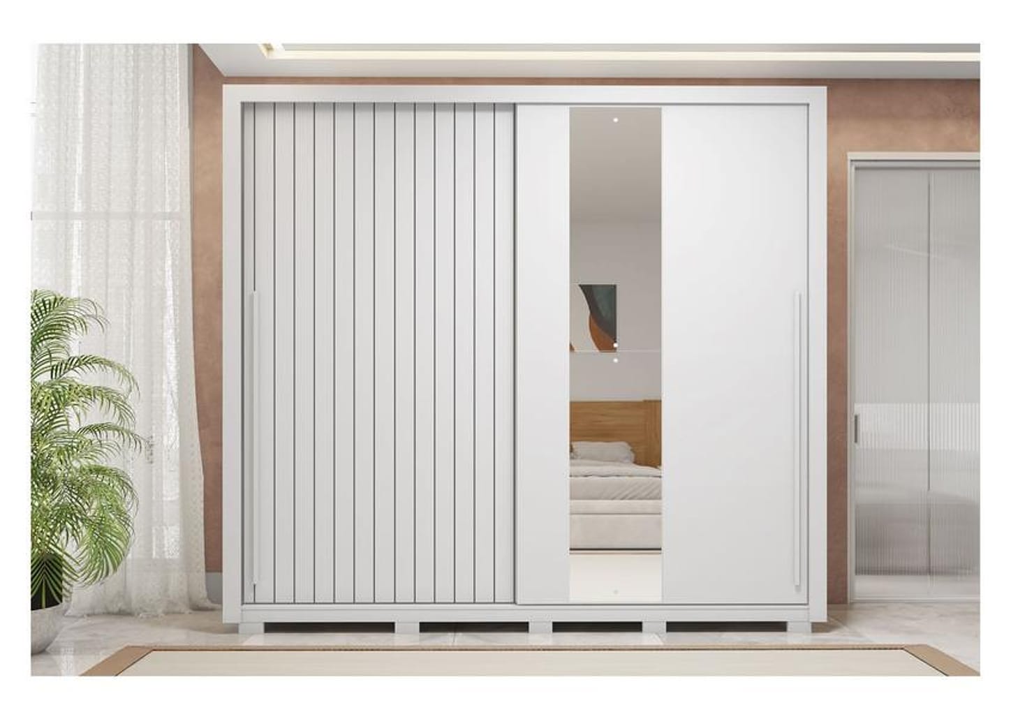 Guarda-roupa Casal 4 Gavetas 2 Portas Caemmun Romanus