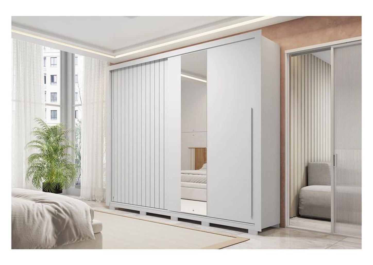 Guarda-roupa Casal 4 Gavetas 2 Portas Caemmun Romanus