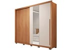 Guarda-roupa Casal 4 Gavetas 2 Portas Caemmun Romanus