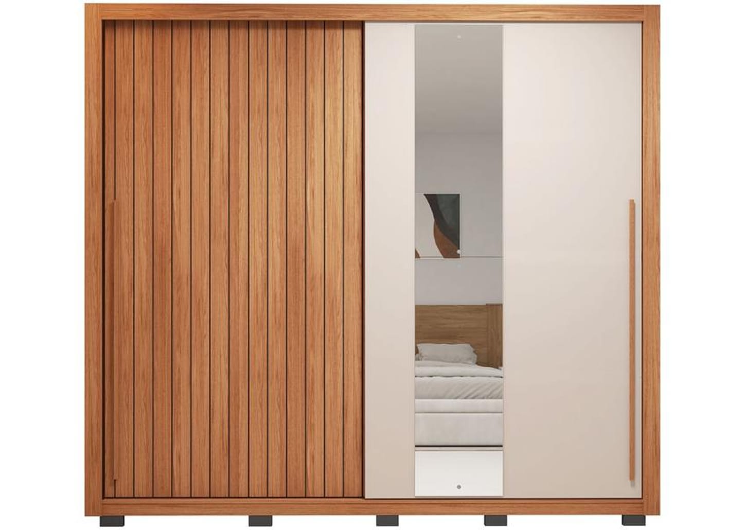 Guarda-roupa Casal 4 Gavetas 2 Portas Caemmun Romanus