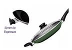 Frigideira Antiaderente Panelux com Tampa de Alumínio Maximum Stone Verde 32cm