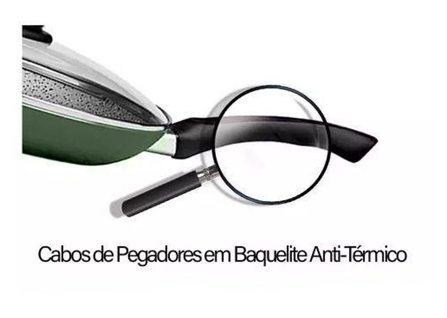 Frigideira Antiaderente Panelux com Tampa de Alumínio Maximum Stone Verde 32cm