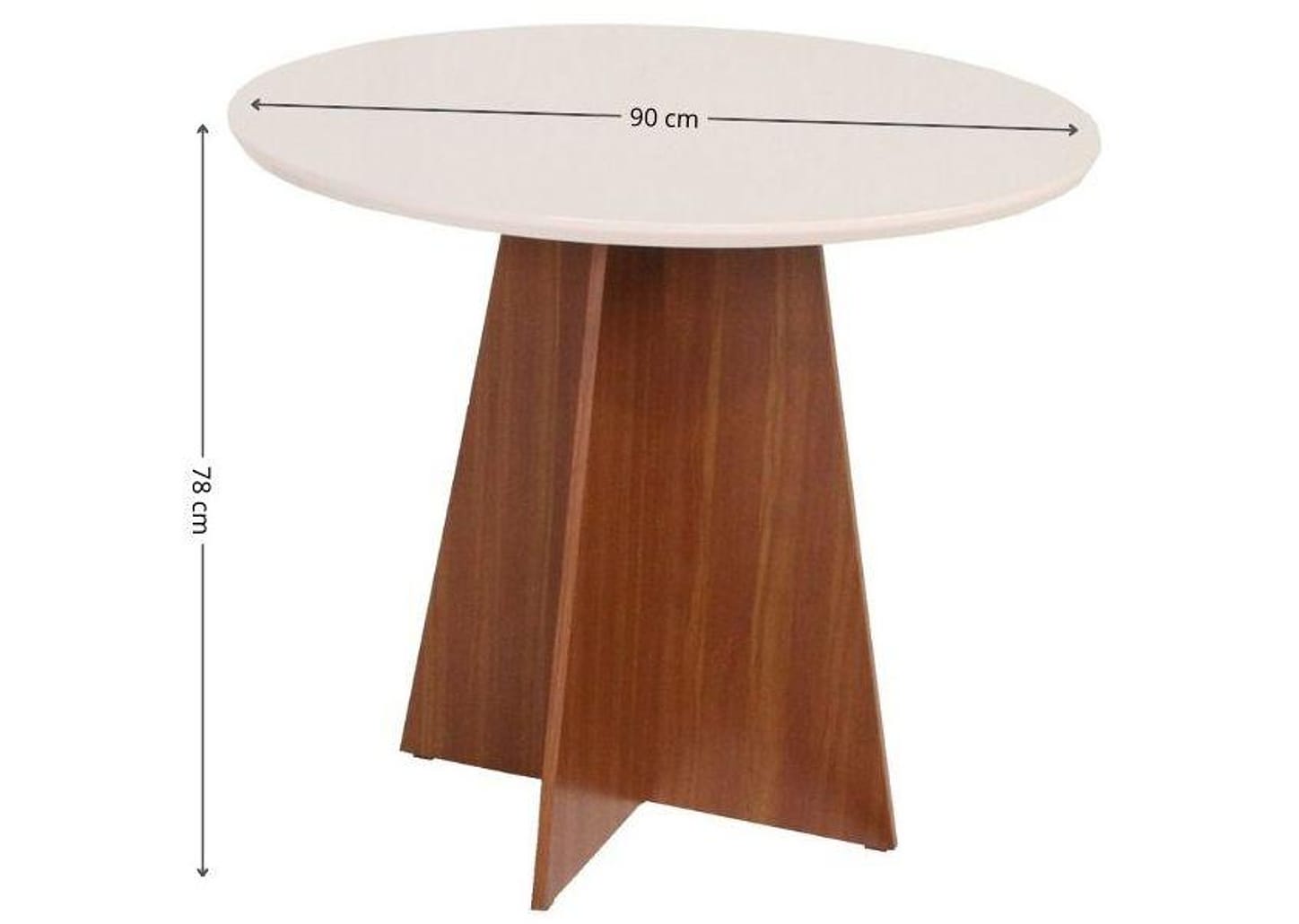 Mesa de Cozinha 4 Cadeiras Redondo Elane Móveis São Carlos