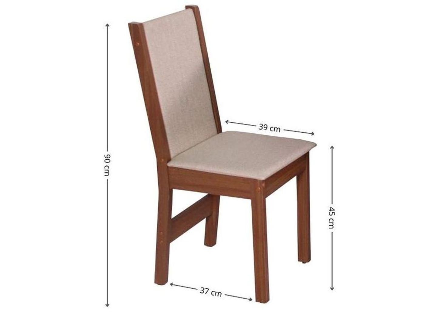 Mesa de Cozinha 4 Cadeiras Redondo Elane Móveis São Carlos