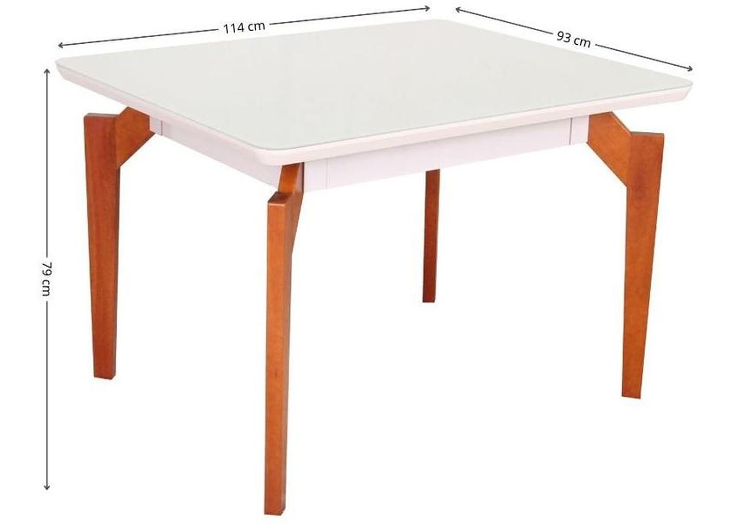 Mesa de Cozinha 4 Cadeiras Retangular Abeille Móveis São Carlos