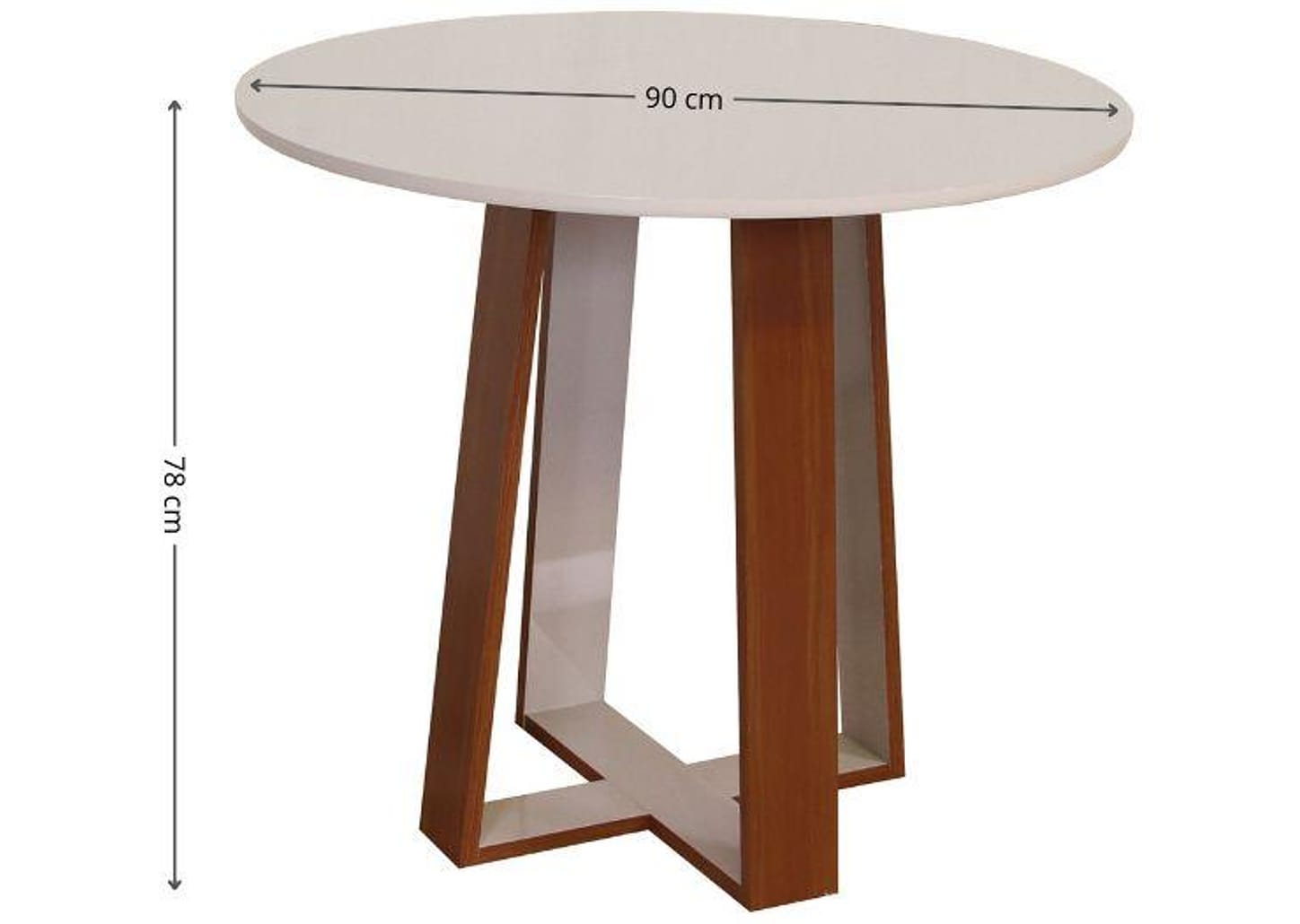 Mesa de Cozinha 4 Cadeiras Redondo Laís Móveis São Carlos