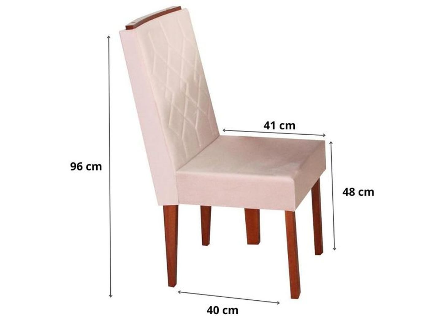 Mesa de Cozinha 6 Cadeiras Retangular Abeille Móveis São Carlos