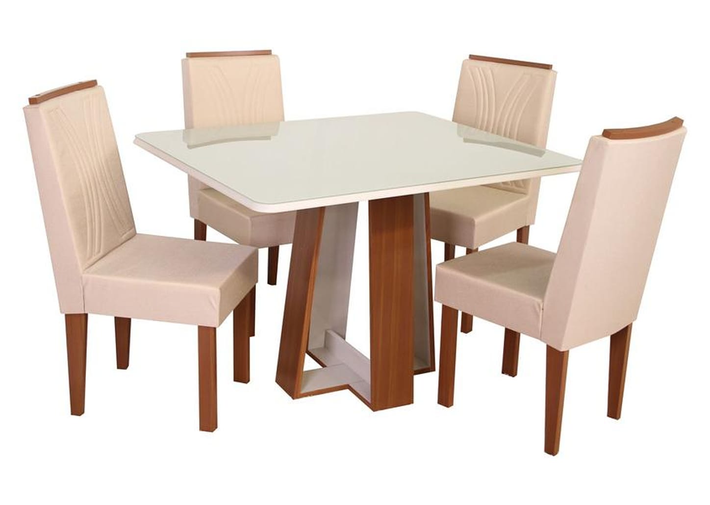 Mesa de Cozinha 4 Cadeiras Retangular Laís Móveis São Carlos