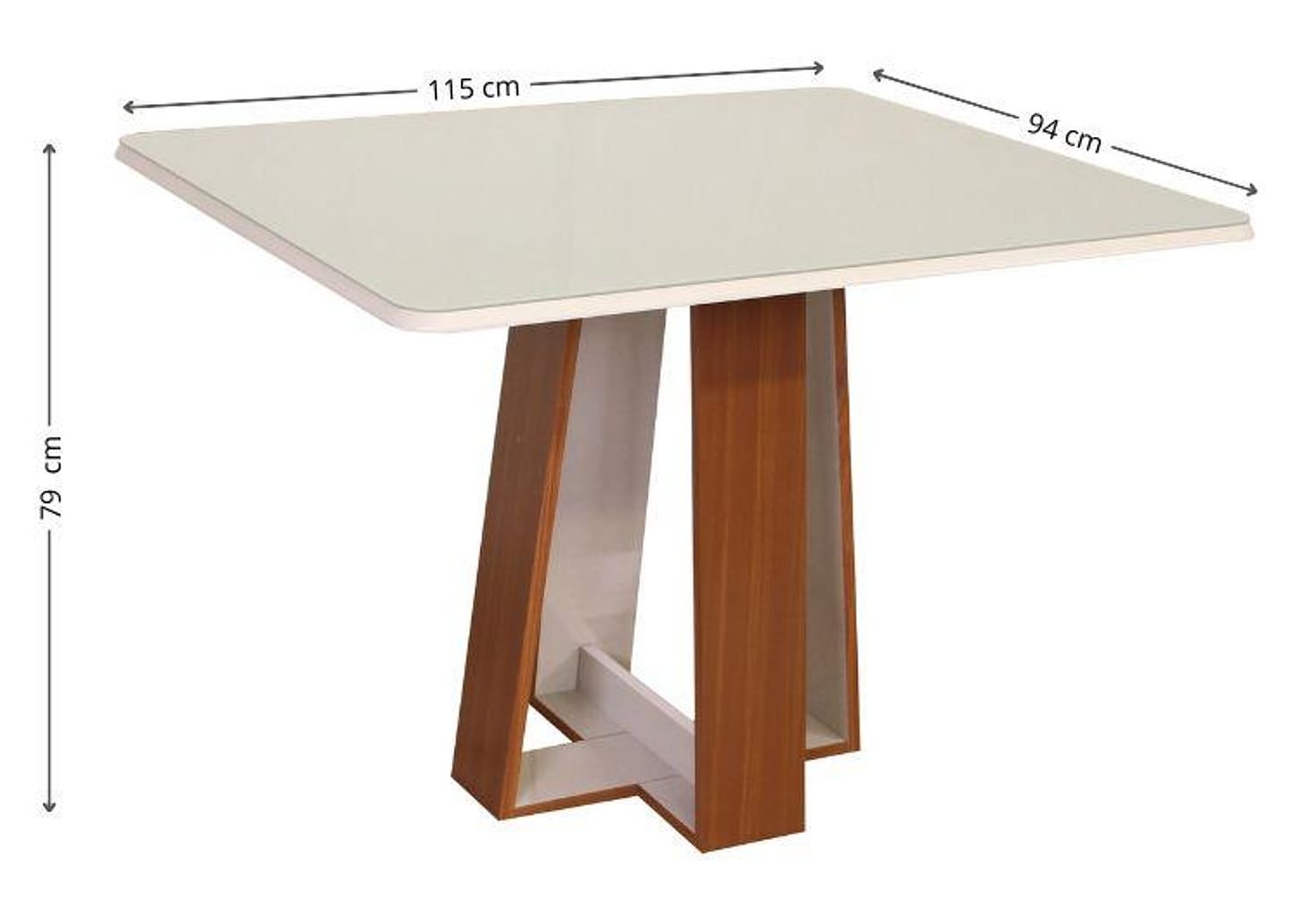 Mesa de Cozinha 4 Cadeiras Retangular Laís Móveis São Carlos