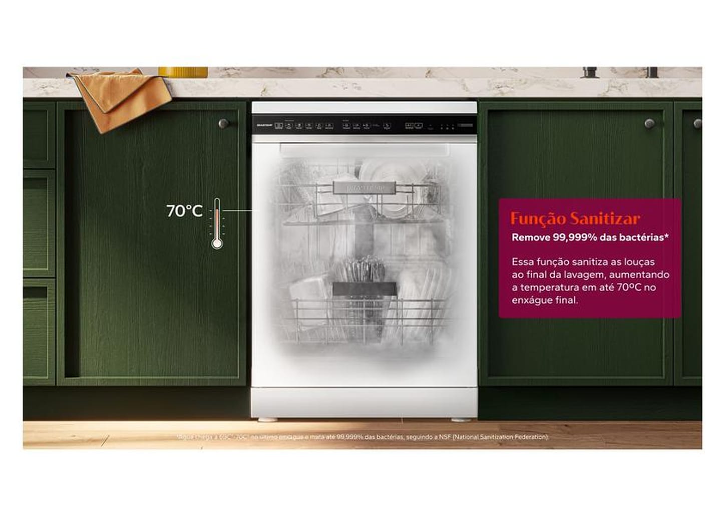 Lava-louças Brastemp de Embutir 15 Serviços BLF61AB Branca