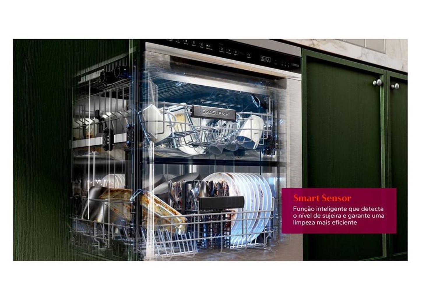 Lava-louças Brastemp de Embutir 15 Serviços BLF61AB Branca