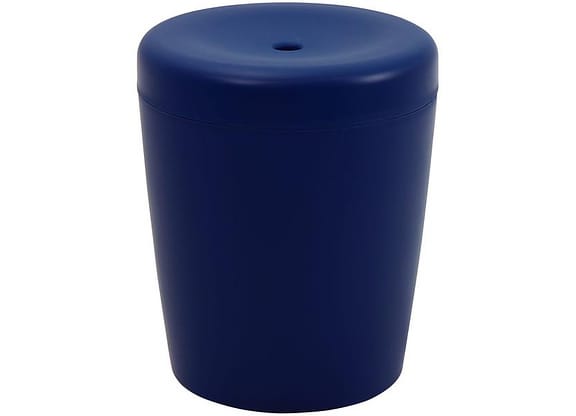 Puff Decorativo Multiuso Cilíndrico Infantil Azul Bic Basic Tramontina