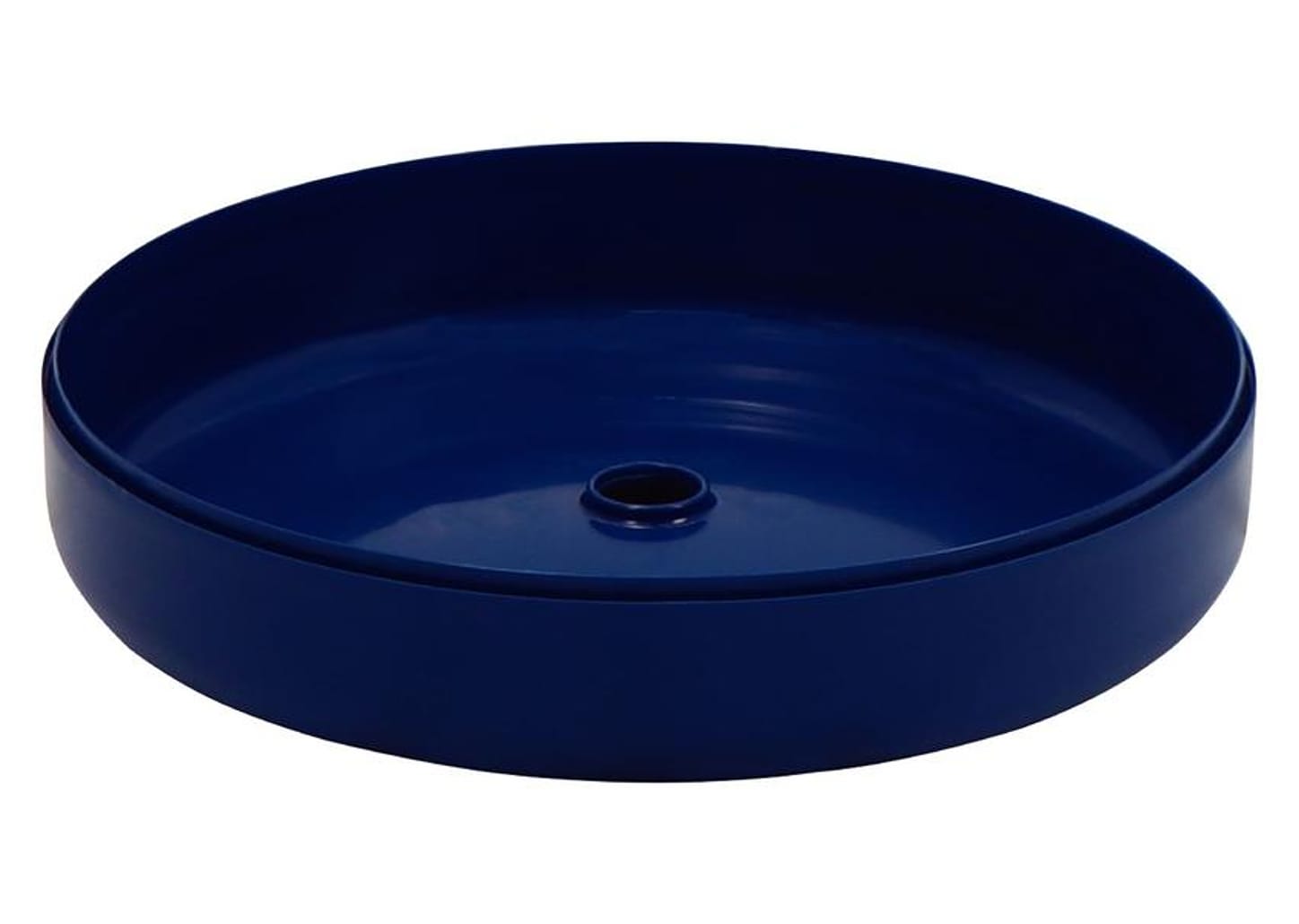 Puff Decorativo Multiuso Cilíndrico Infantil Azul Bic Basic Tramontina