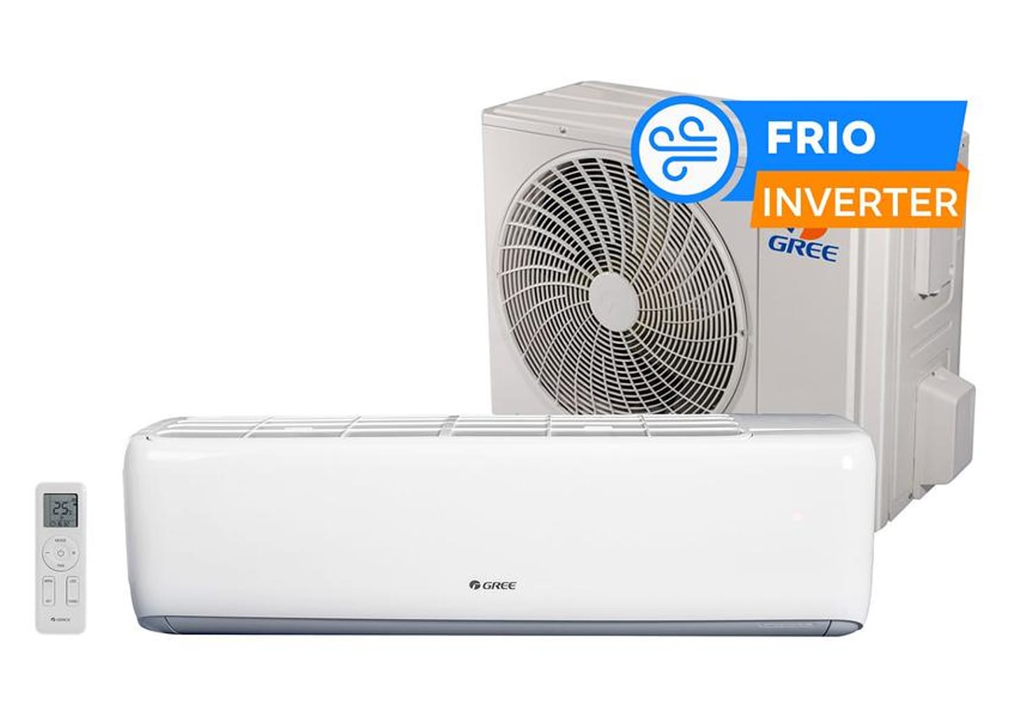 Ar-condicionado Split 18.000BTUs Gree Inverter Frio GWC18ATDXB-D6DNA1A