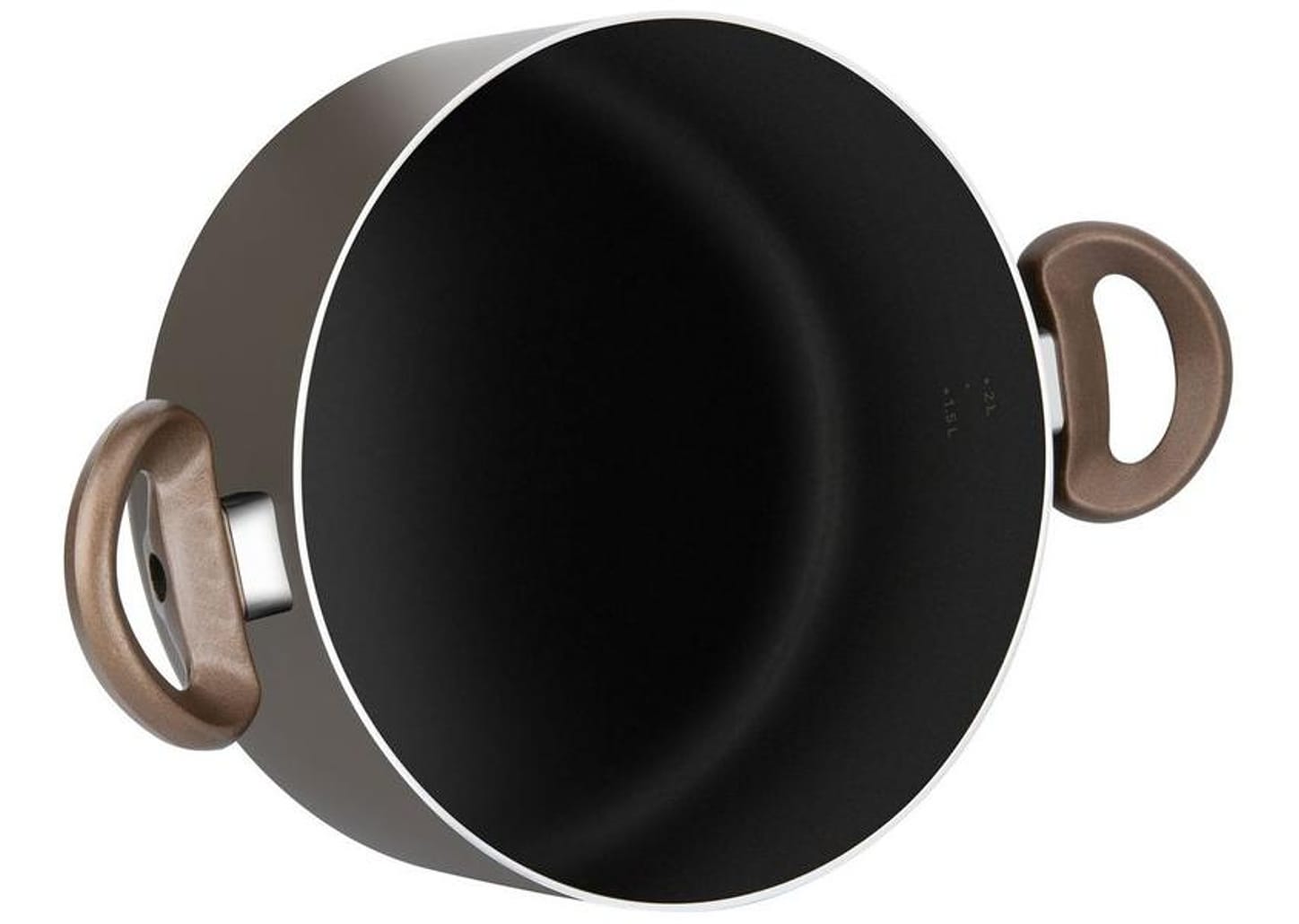 Jogo de Panelas Rochedo Antiaderente de Alumínio Chocolate 5 Peças Expert