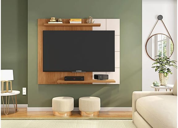 Painel para TV até 58" Caemmun Cross 2 Prateleiras