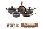 Jogo de Panelas Rochedo Antiaderente de Alumínio Chocolate 5 Peças Expert