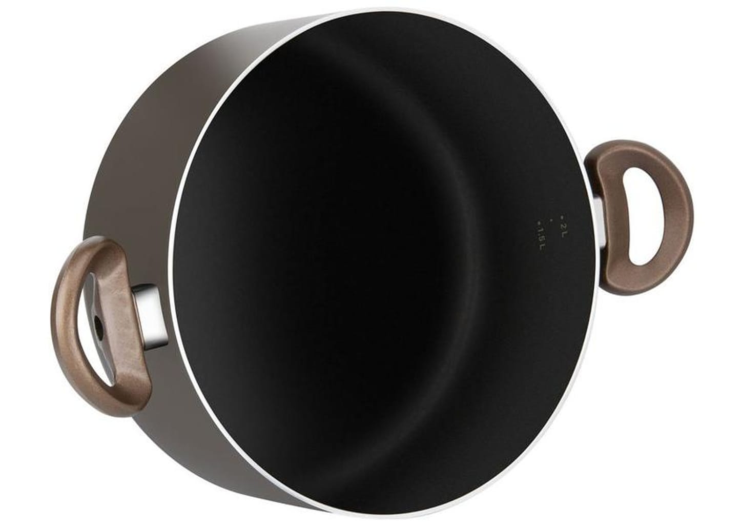 Jogo de Panelas Rochedo Antiaderente de Alumínio Chocolate 5 Peças Expert