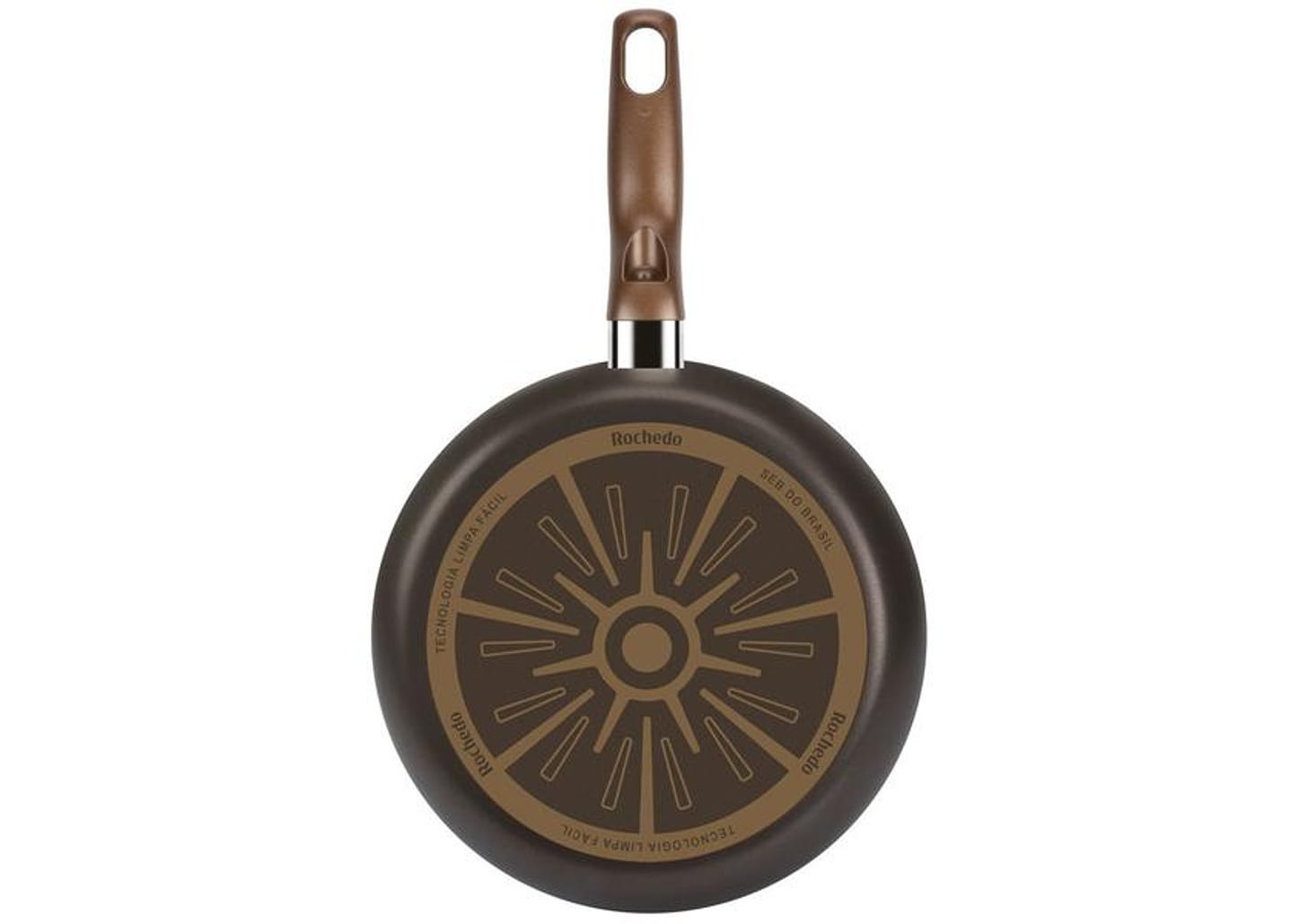 Jogo de Panelas Rochedo Antiaderente de Alumínio Chocolate 5 Peças Expert
