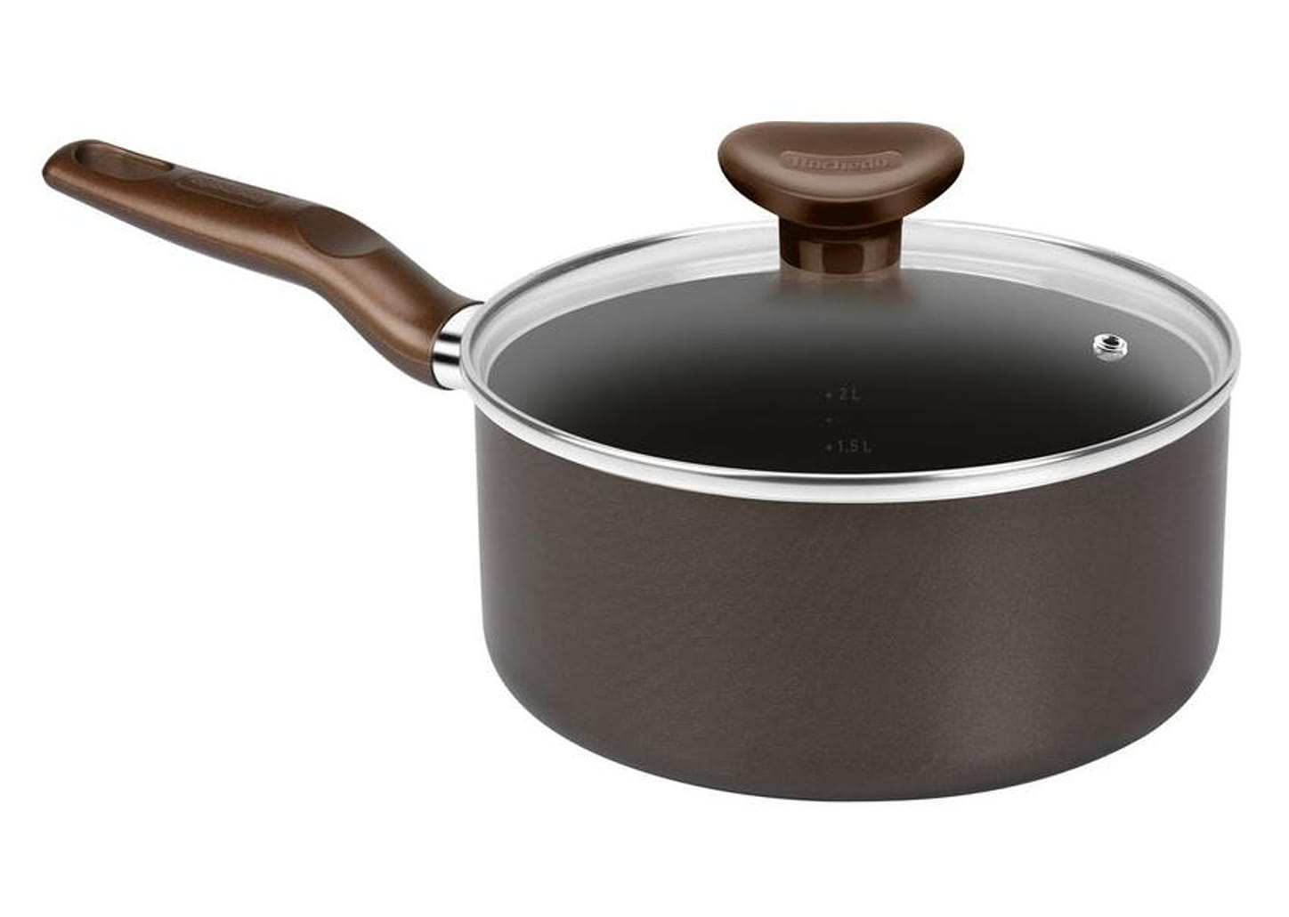 Jogo de Panelas Rochedo Antiaderente de Alumínio Chocolate 5 Peças Expert