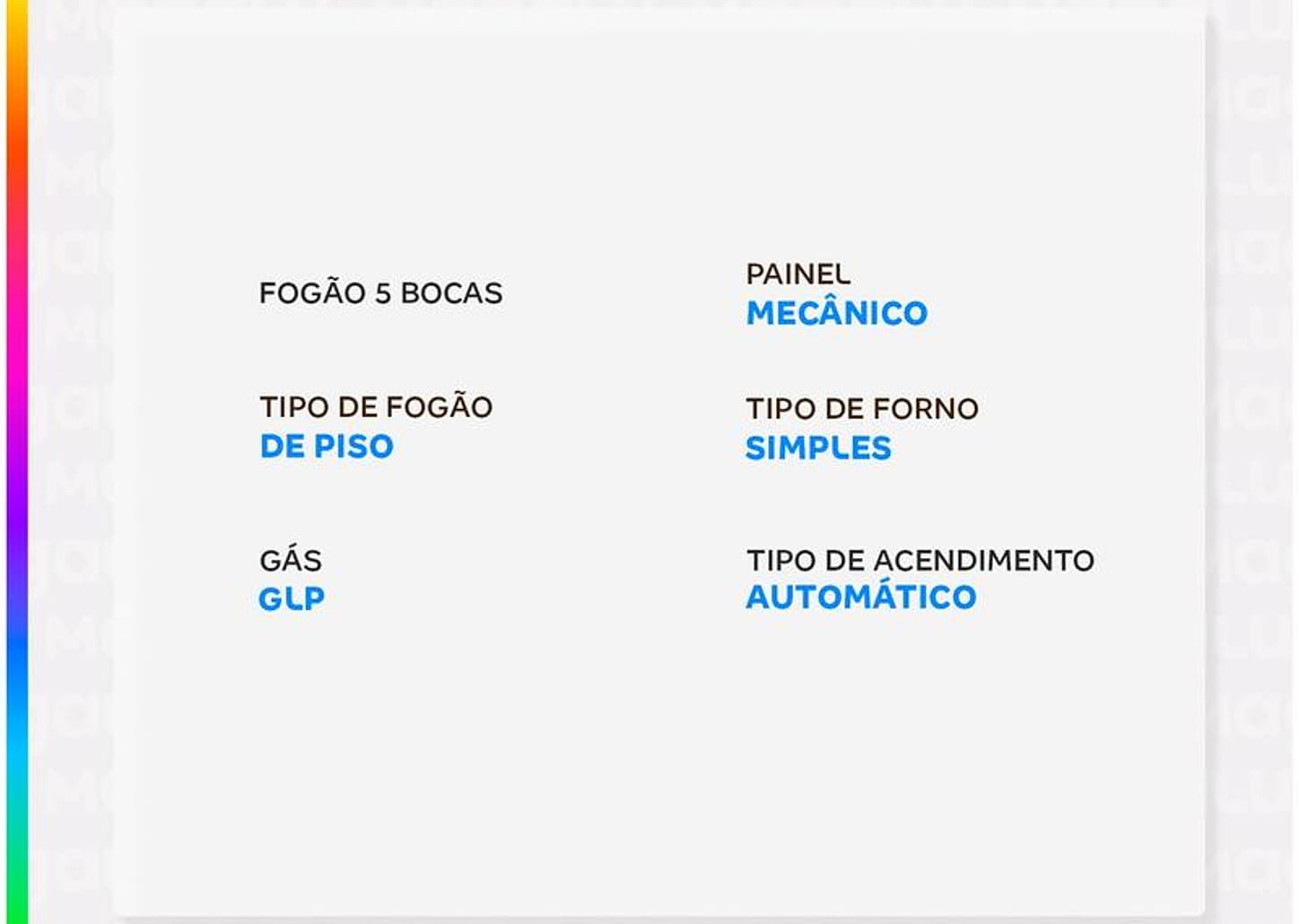 Fogão 5 Bocas Esmaltec Branco Ideal Super BR 5121
