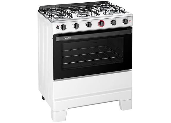 Fogão 5 Bocas Esmaltec Branco Ideal Super BR 5121