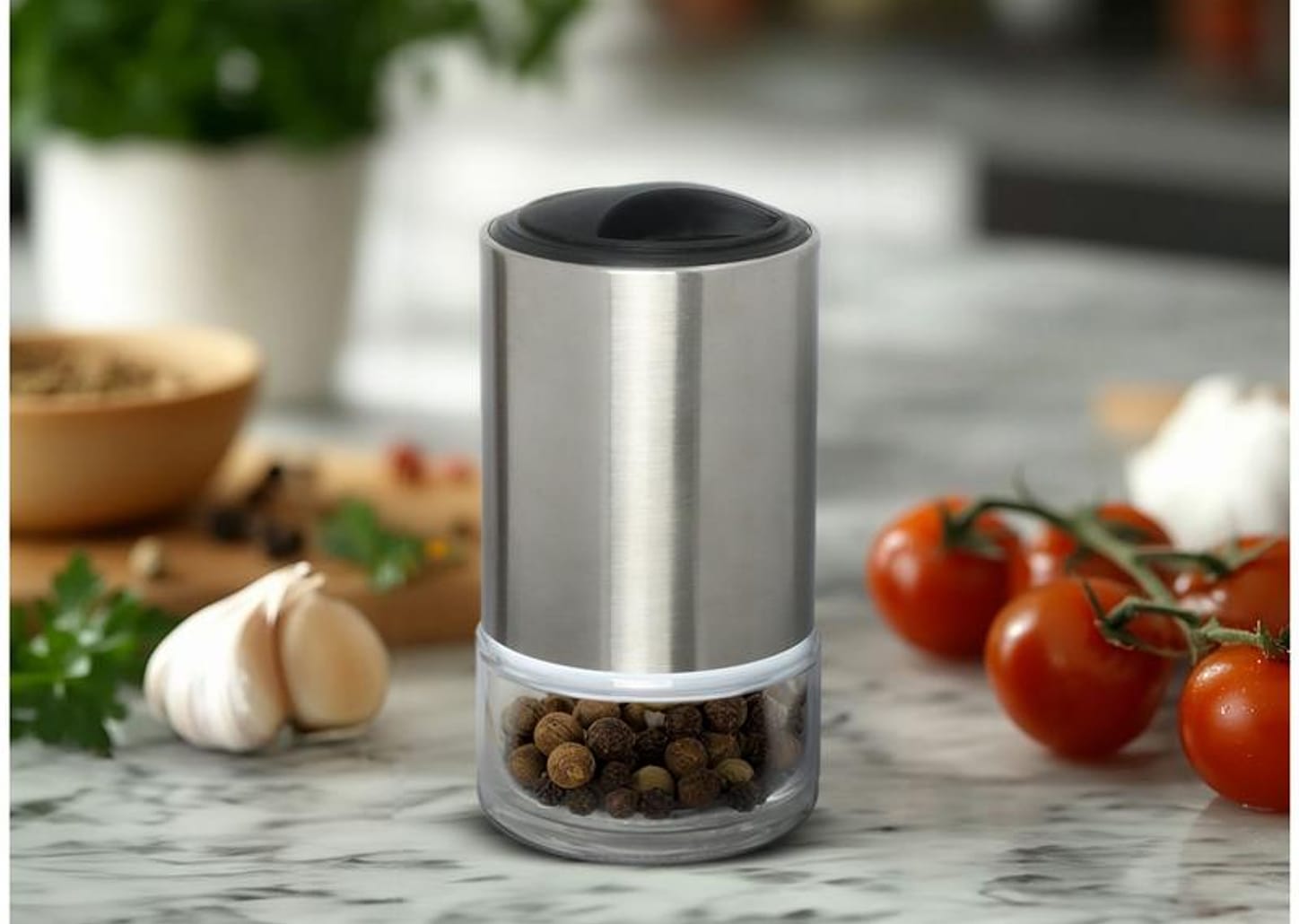 Pote de Vidro Hauskraf com Tampa Redondo 1L Max