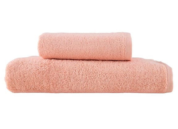 Jogo de Toalhas de Banho Dohler 100% Algodão Florença Salmão 2 Peças
