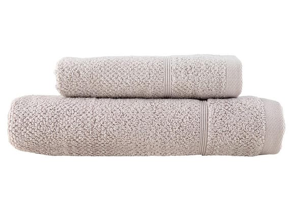 Jogo de Toalhas de Banho Dohler 100% Algodão Kairo Cinza 2 Peças
