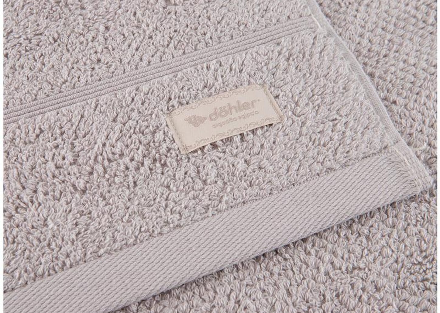 Jogo de Toalhas de Banho Dohler 100% Algodão Kairo Cinza 2 Peças