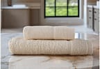 Jogo de Toalhas de Banho Dohler 100% Algodão Kairo Creme 2 Peças