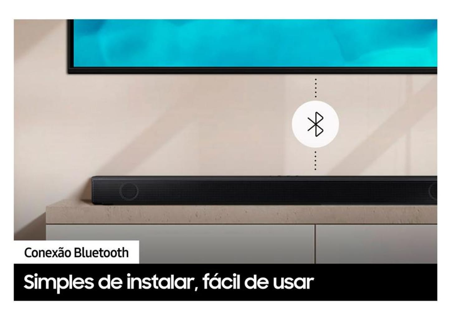 Soundbar Samsung HW-B550/ZD 2.1 Bluetooth com Subwoofer sem Fio 410W