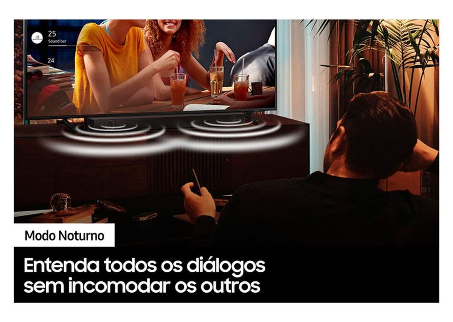Soundbar Samsung HW-B550/ZD 2.1 Bluetooth com Subwoofer sem Fio 410W