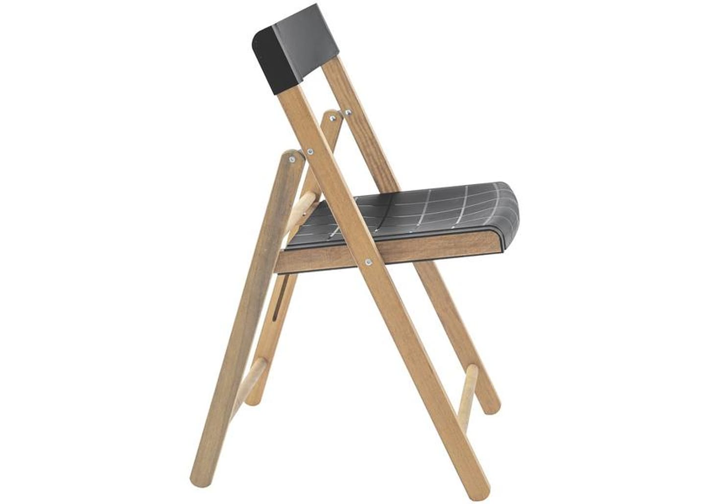 Cadeira de Madeira Mista e Polipropileno Pé Palito Dobrável Potenza Itaúba