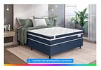 Base Cama Box Casal Plumatex Colchões 37x138x188cm Alfa Maxx