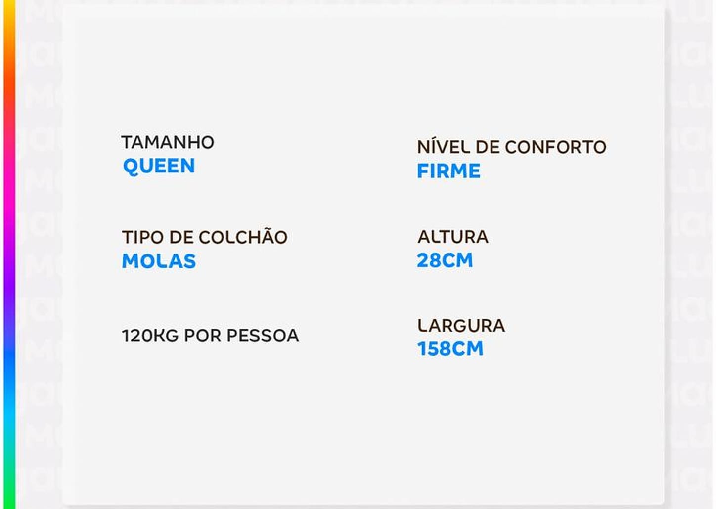 Colchão Queen Plumatex Colchões de Molas Ensacadas 28x158x198cm Turim Maxx