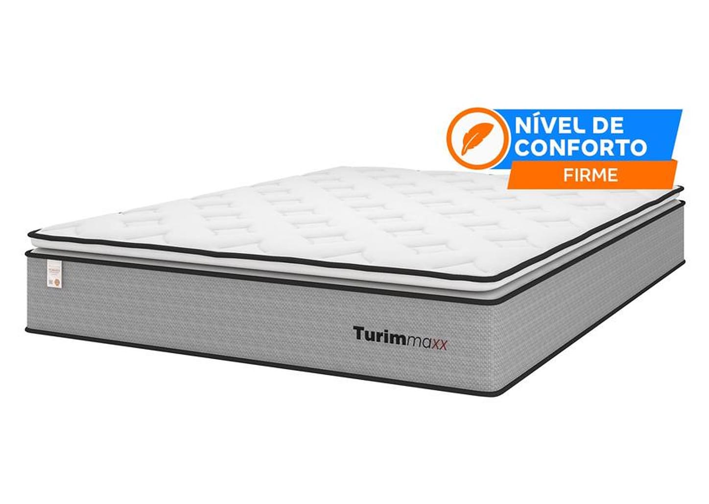 Colchão Queen Plumatex Colchões de Molas Ensacadas 28x158x198cm Turim Maxx