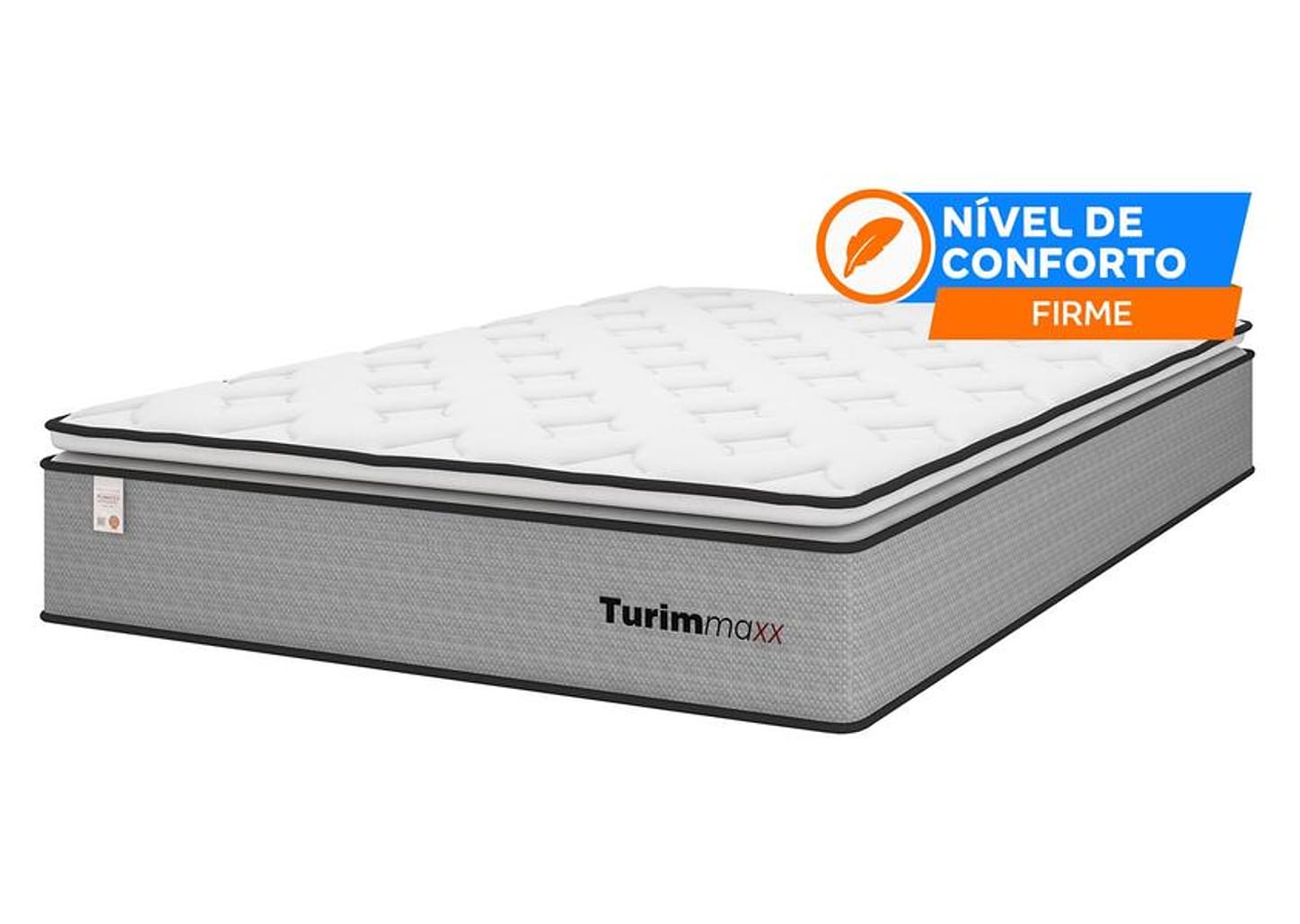 Colchão Casal Plumatex Colchões de Molas Ensacadas 28x138x188cm Turim Maxx