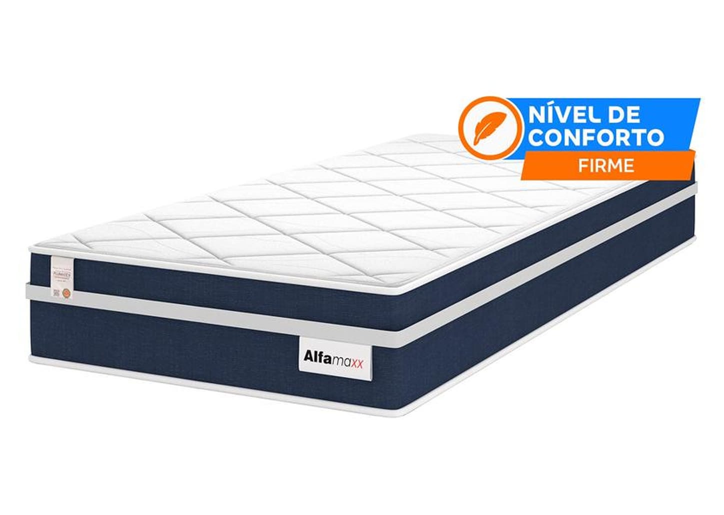 Colchão Solteiro Plumatex Colchões de Molas Ensacadas 22x88x188cm Alfa Maxx