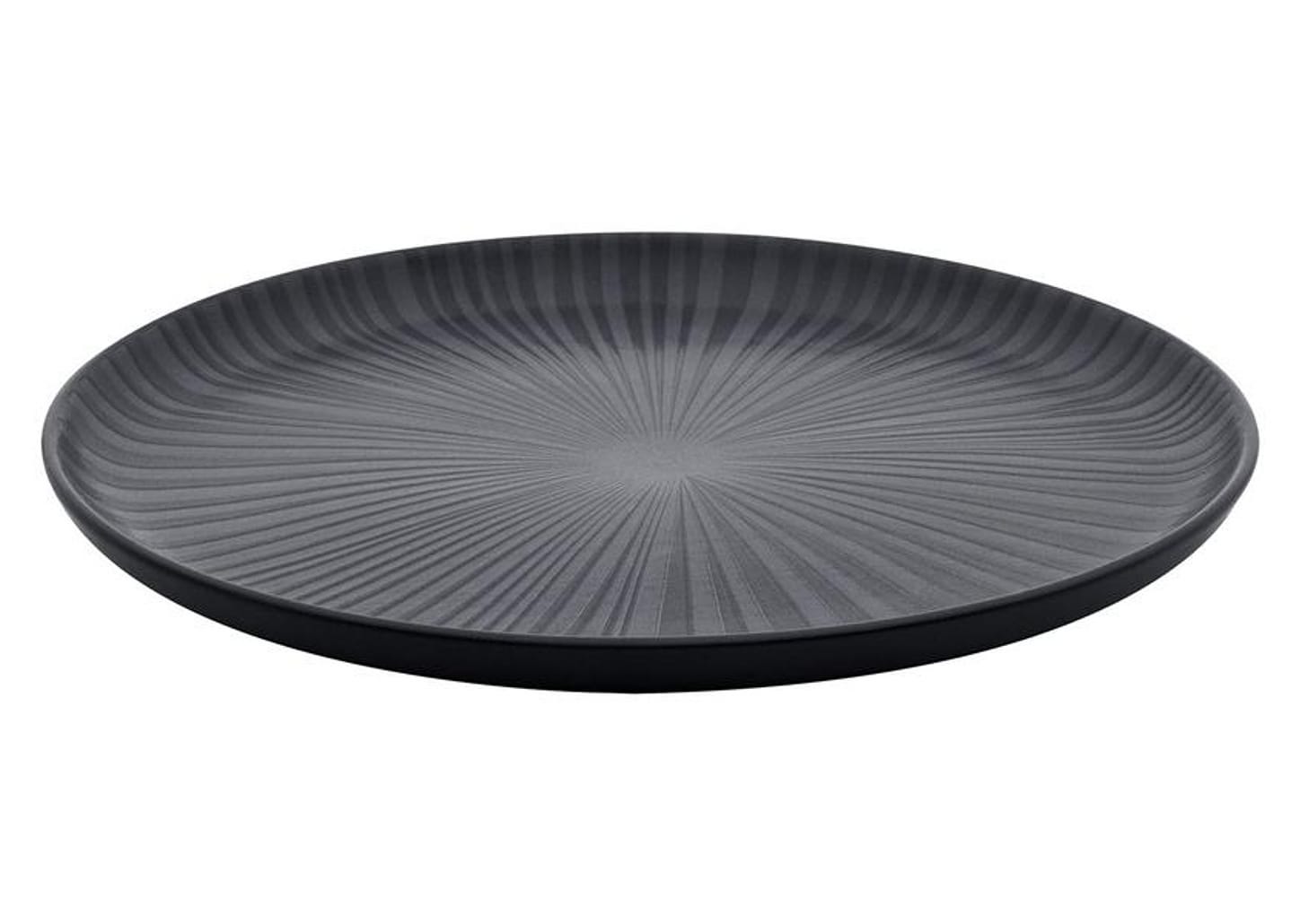 Aparelho de Jantar Chá 20 Peças Oxford Redondo Cerâmica Preta Onix