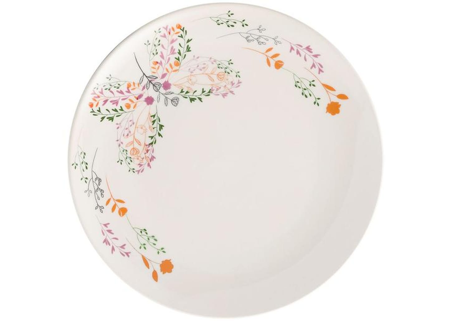 Aparelho de Jantar Chá 20 Peças Oxford Redondo Cerâmica Jardim Secreto