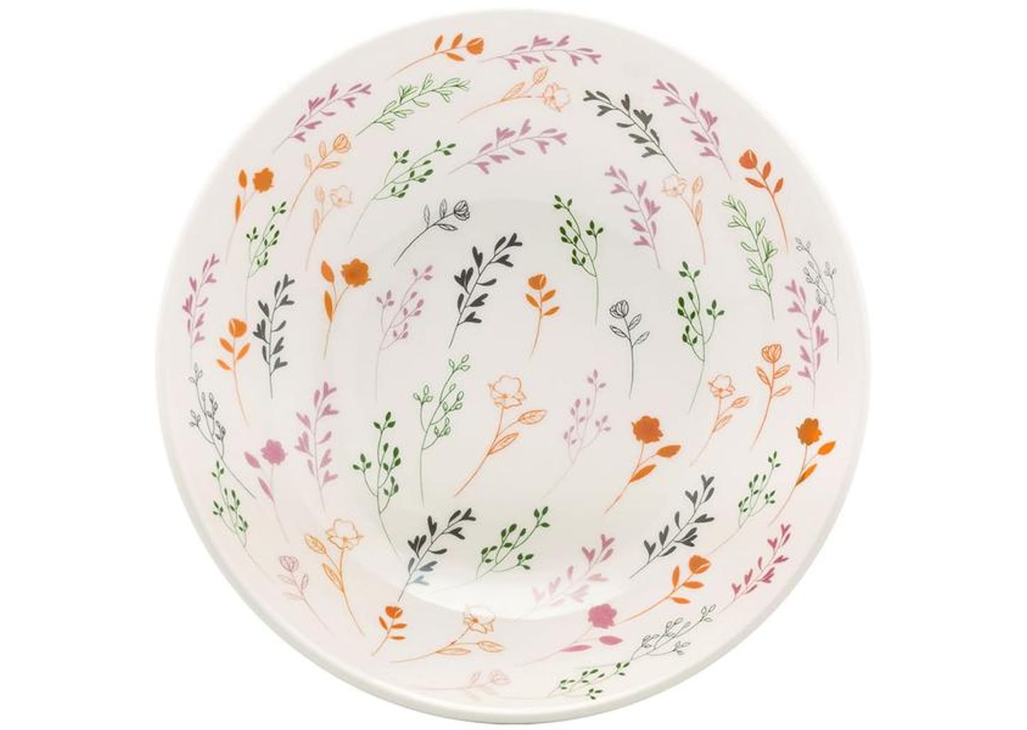 Aparelho de Jantar Chá 20 Peças Oxford Redondo Cerâmica Jardim Secreto