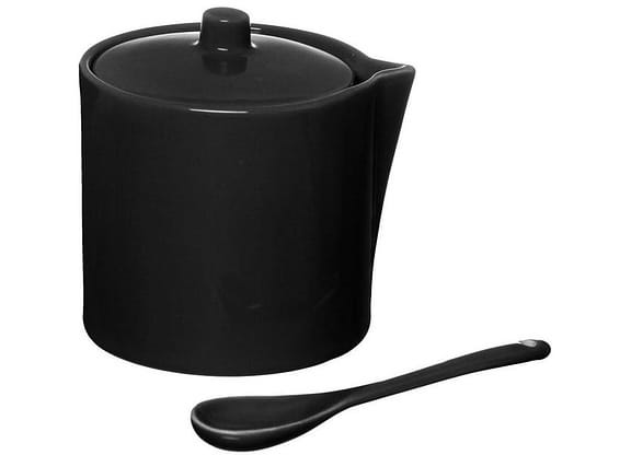 Açucareiro de Porcelana com Colher Hauskraft Manhattan