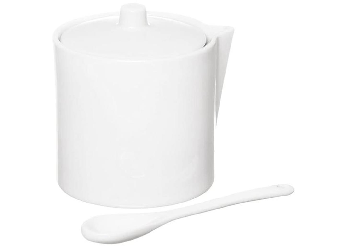 Açucareiro de Porcelana com Colher Hauskraft Manhattan