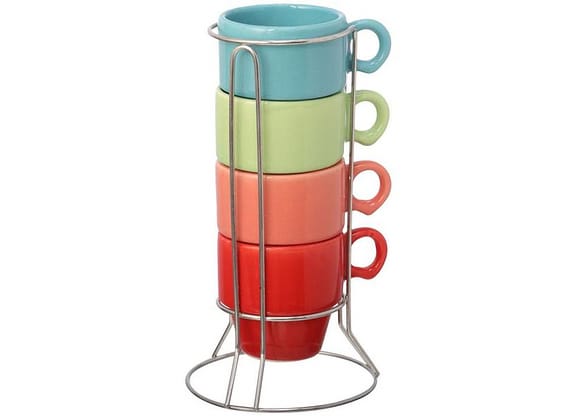 Jogo de Xícaras de Café 90ml Hauskraft Stacky 4 Peças