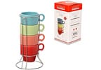 Jogo de Xícaras de Café 90ml Hauskraft Stacky 4 Peças