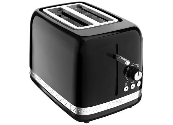 Torradeira Arno Preto 2 Fatias 7 Níveis de Tostagem Soleil SPTO