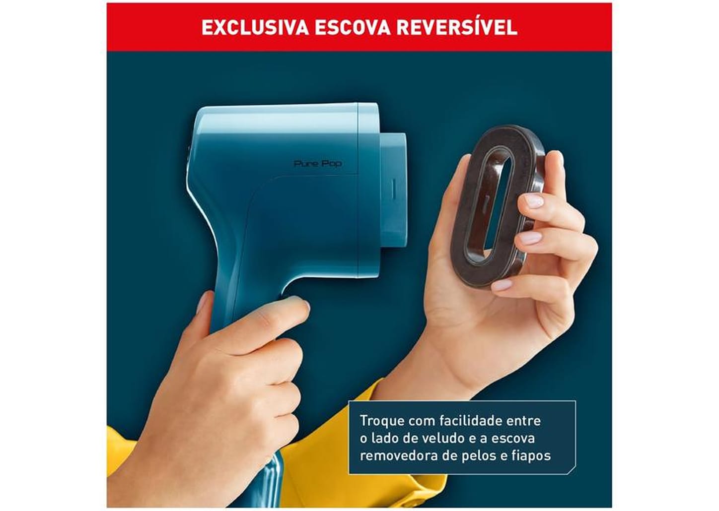 Vaporizador de Roupas Arno Pure Pop HS20 Portátil 70ml 1100W com Acessórios