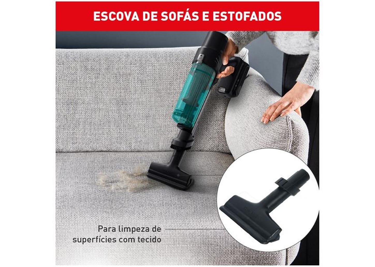 Aspirador de Pó Vertical e Portátil Arno sem Fio a Bateria 140W X-Pert RH6A
